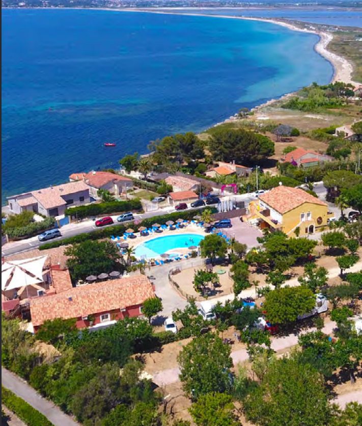 Vue aérienne du camping